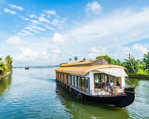Casa flotante en remansos de Alleppey